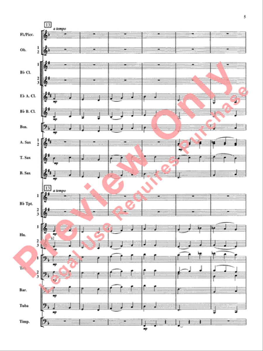 Christmas Music from Bach Concert Band scores gallery preview page 6