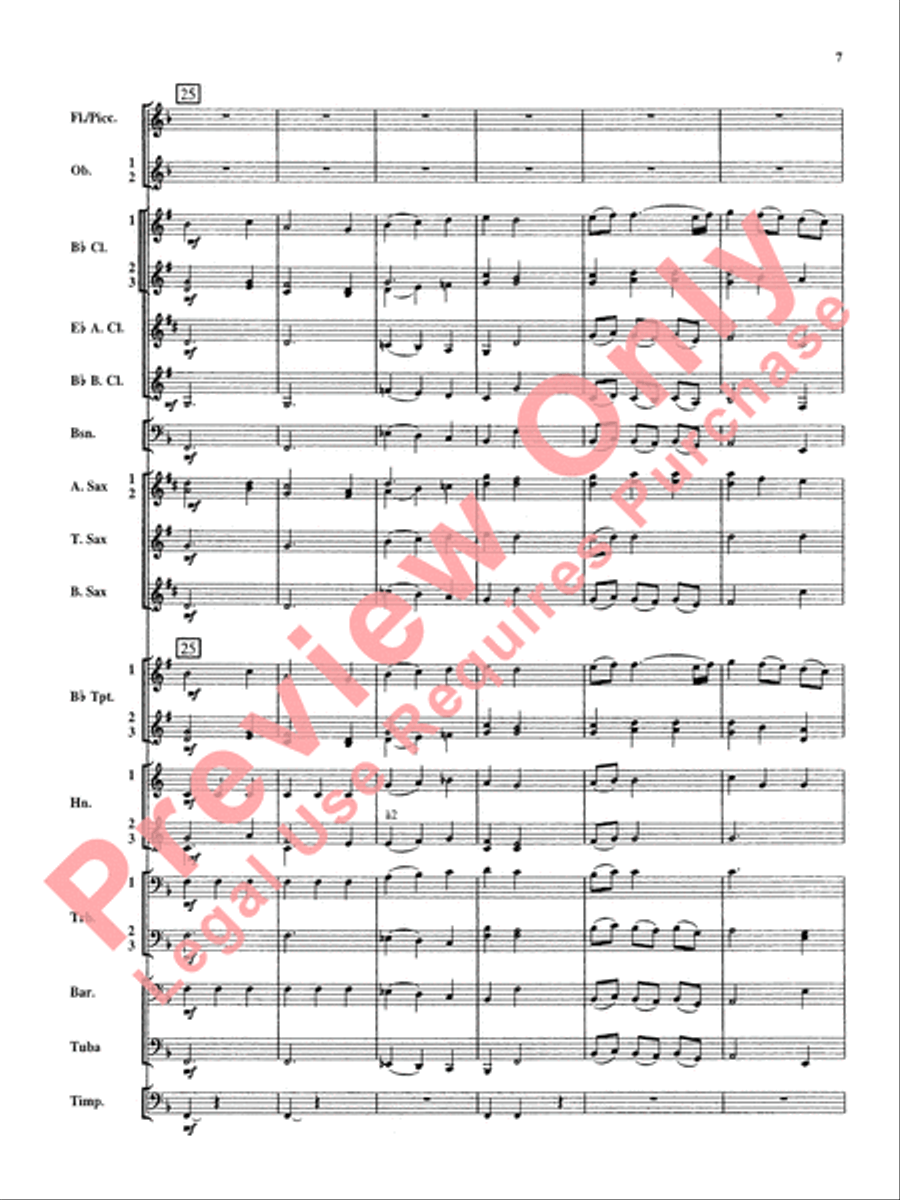 Christmas Music from Bach Concert Band scores gallery preview page 8