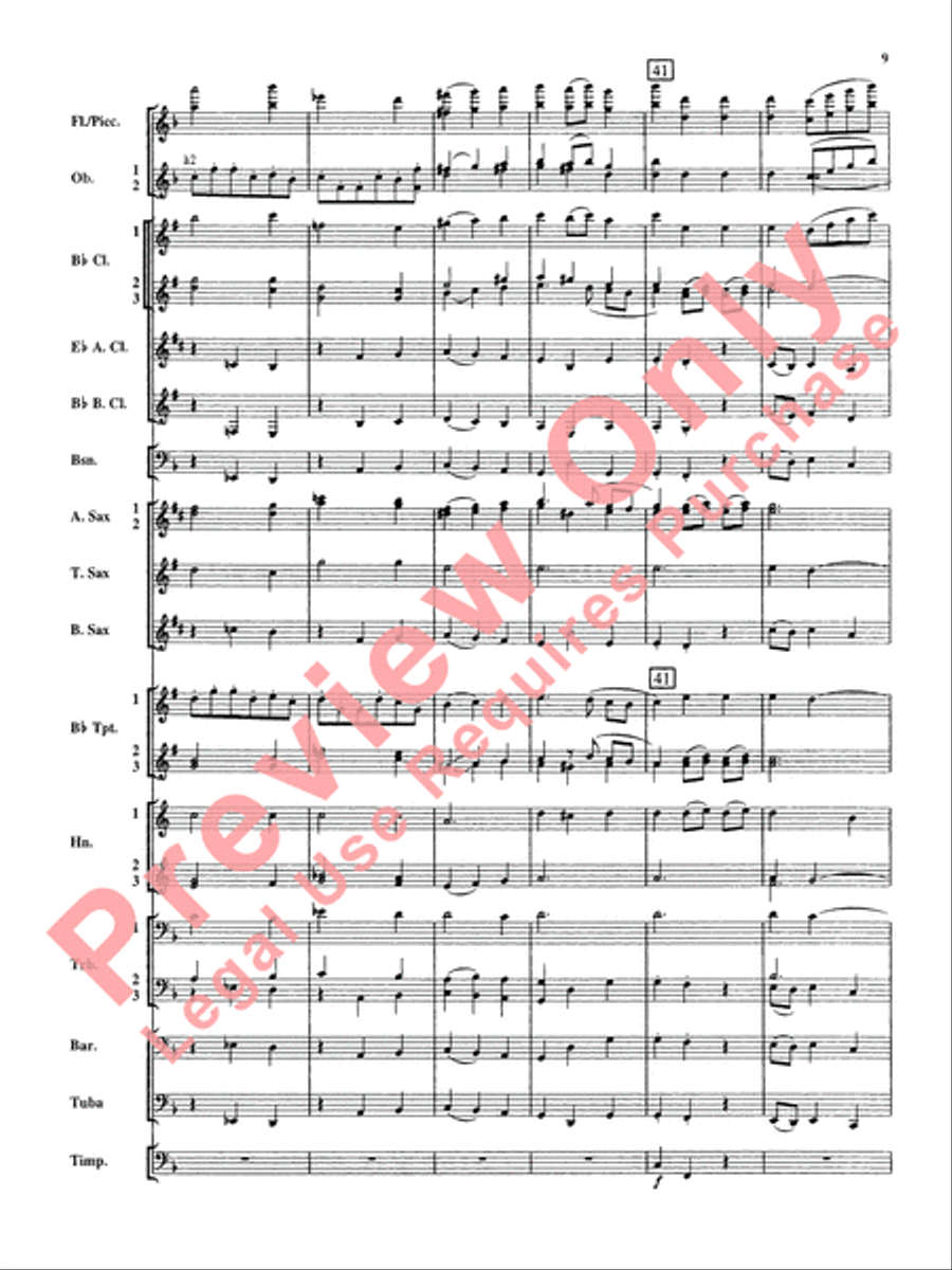 Christmas Music from Bach Concert Band scores gallery preview page 10