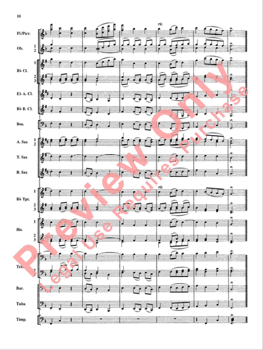 Christmas Music from Bach Concert Band scores gallery preview page 11