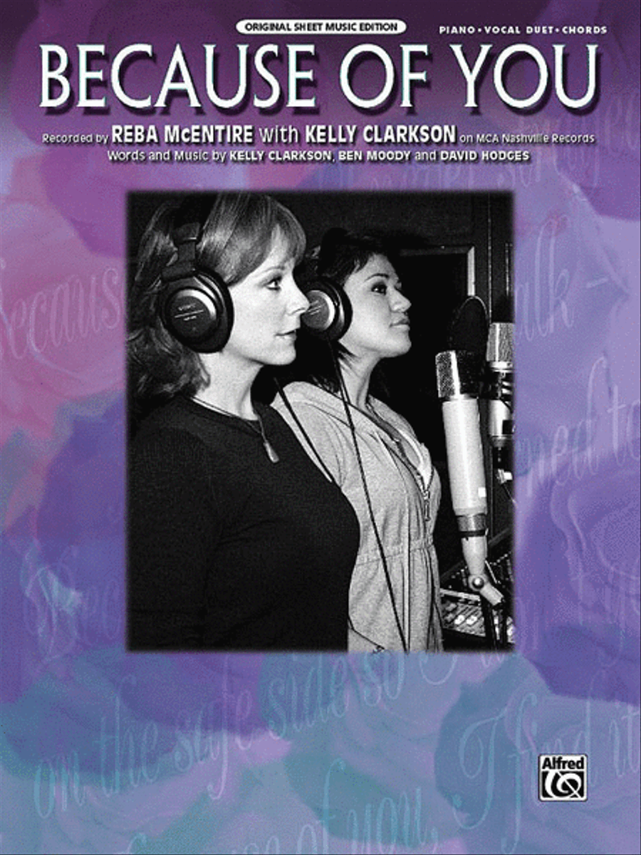 Because of You Piano, Vocal, Guitar scores gallery preview page 1