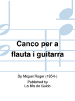 Canco per a flauta i guitarra