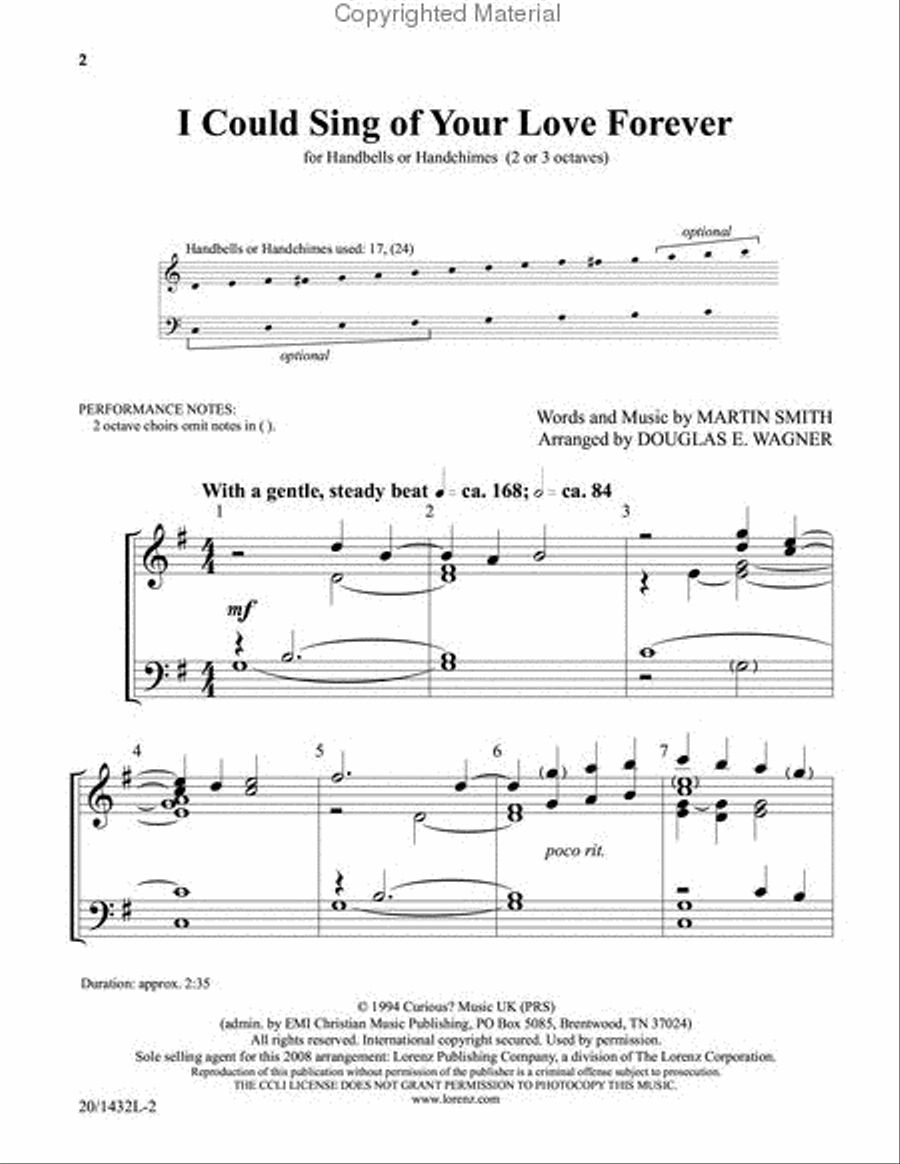 I Could Sing of Your Love Forever 3-Octaves scores gallery preview page 2