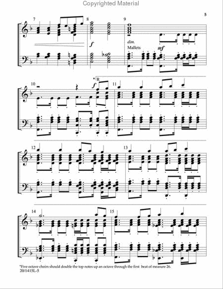 Tune My Heart to Ring Your Praise 5-Octaves scores gallery preview page 3