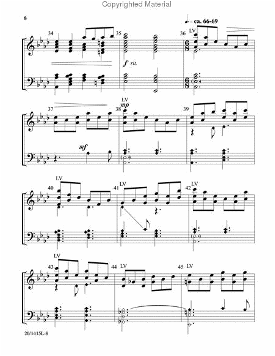 Tune My Heart to Ring Your Praise 5-Octaves scores gallery preview page 6
