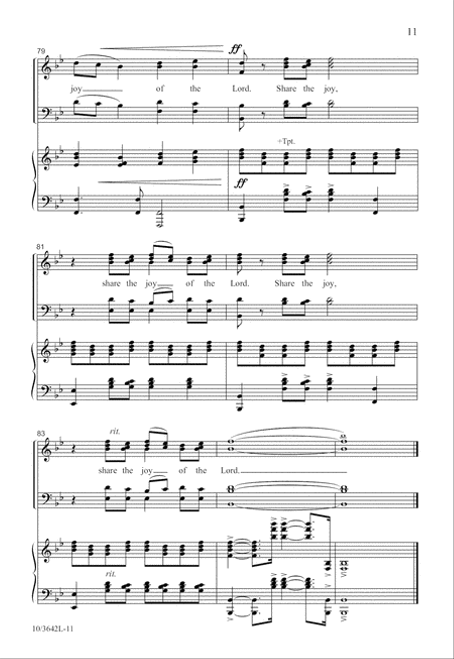 Let the Song Go Forth Let the Song Go Forth 4-Part scores gallery preview page 12
