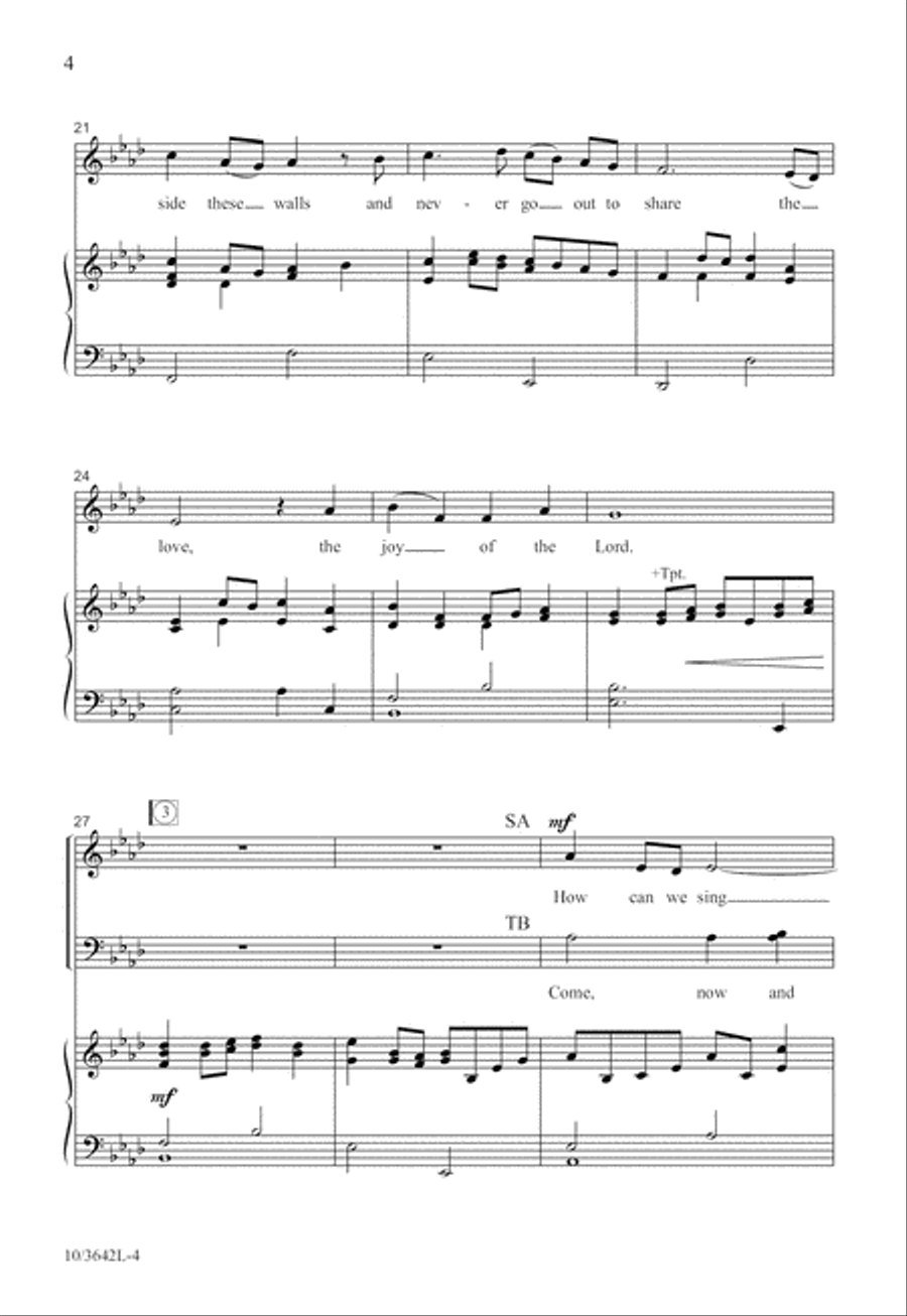 Let the Song Go Forth Let the Song Go Forth 4-Part scores gallery preview page 5