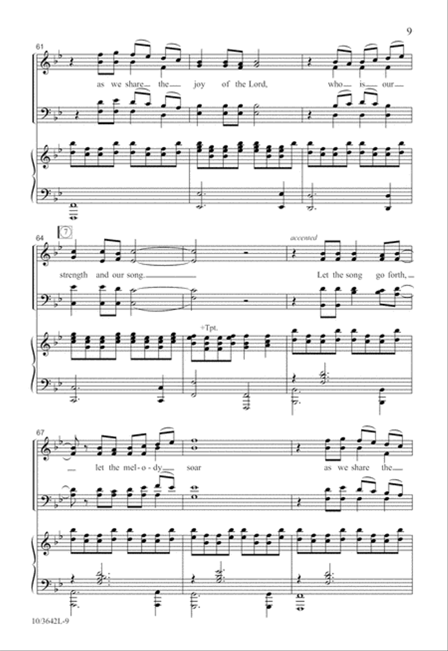 Let the Song Go Forth Let the Song Go Forth 4-Part scores gallery preview page 10