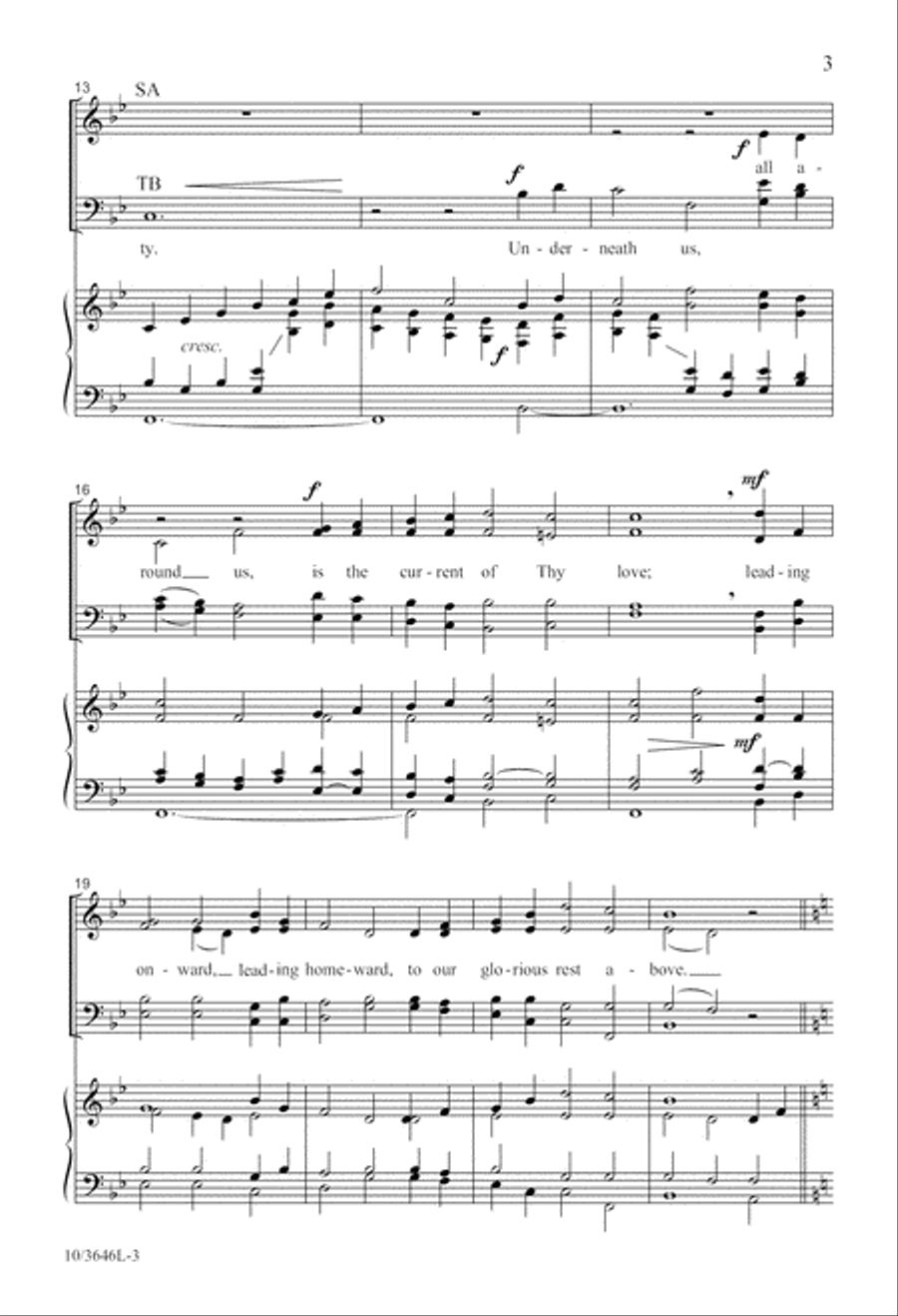 O the Deep, Deep Love of Jesus 4-Part scores gallery preview page 4