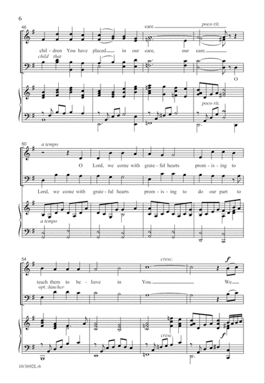 We Dedicate Our Children We Dedicate Our Children 4-Part scores gallery preview page 7