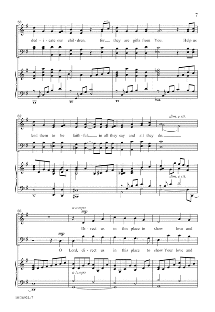 We Dedicate Our Children We Dedicate Our Children 4-Part scores gallery preview page 8