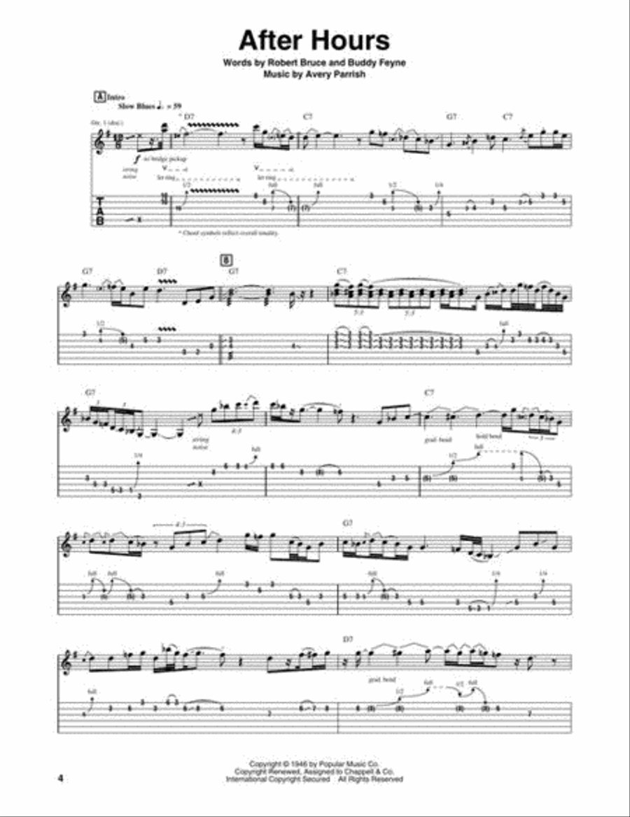 Blues Guitar Tab White Pages Electric Guitar scores gallery preview page 5