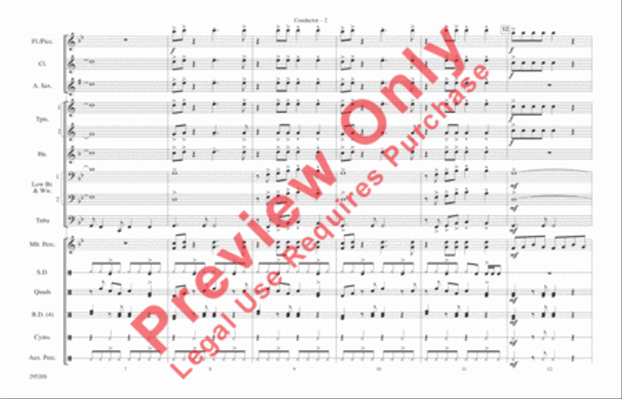 Danger Zone Danger Zone Marching Band scores gallery preview page 3