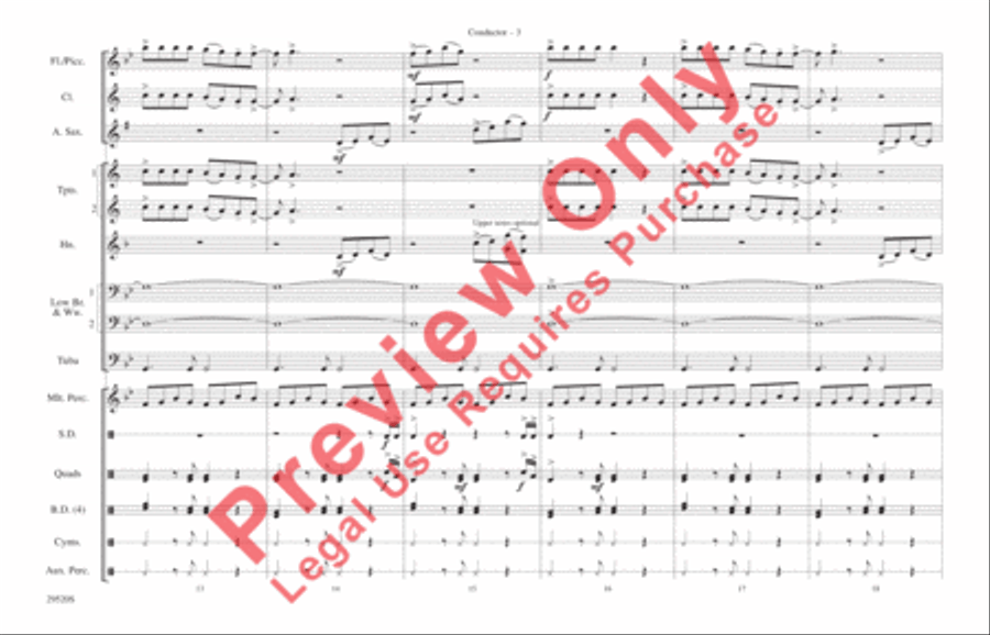 Danger Zone Danger Zone Marching Band scores gallery preview page 4