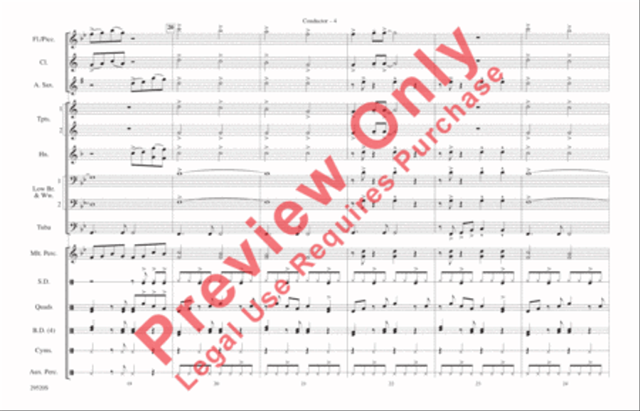 Danger Zone Danger Zone Marching Band scores gallery preview page 5