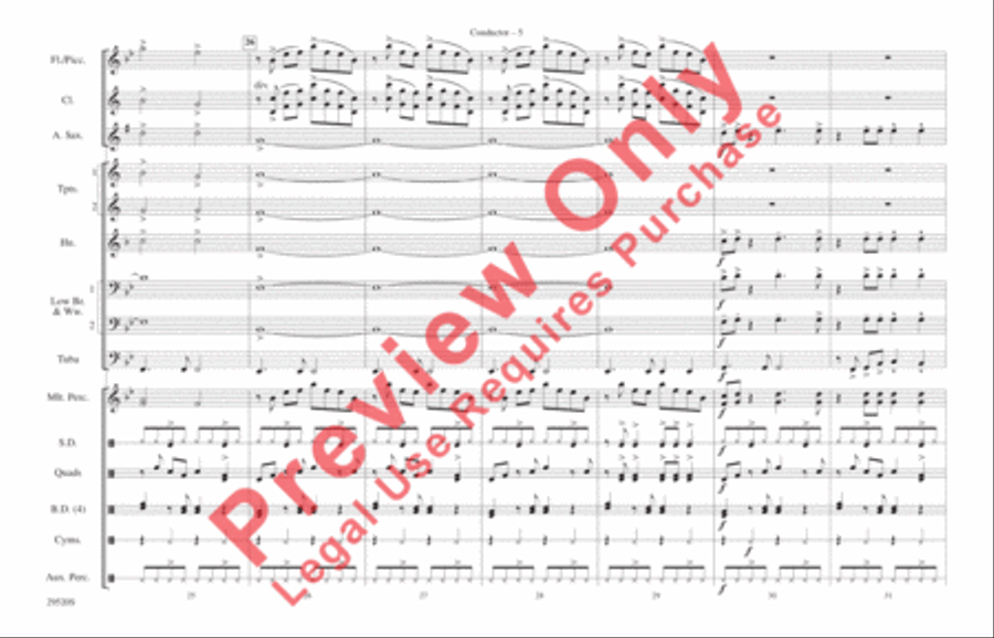 Danger Zone Danger Zone Marching Band scores gallery preview page 6