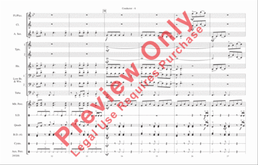 Danger Zone Danger Zone Marching Band scores gallery preview page 7