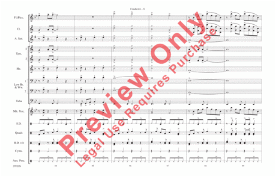 Danger Zone Danger Zone Marching Band scores gallery preview page 9