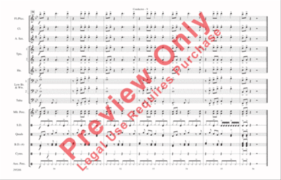 Danger Zone Danger Zone Marching Band scores gallery preview page 10