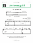 Lord, Speak To Me (2-3 octaves) mini preview
