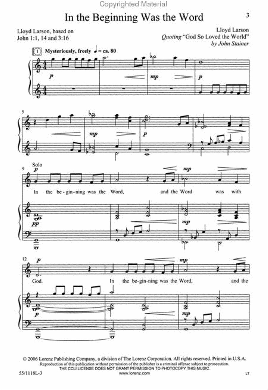 Praise the God of Resurrection 3-Part scores gallery preview page 2