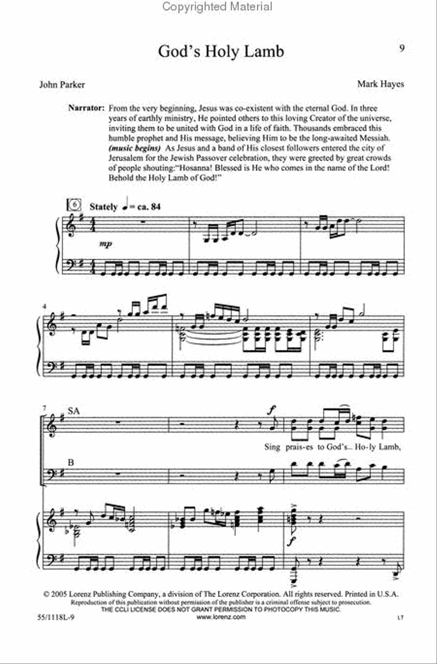 Praise the God of Resurrection 3-Part scores gallery preview page 3
