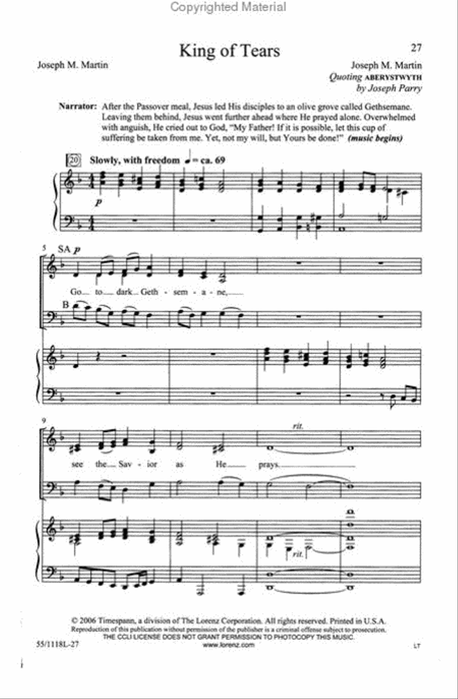 Praise the God of Resurrection 3-Part scores gallery preview page 4