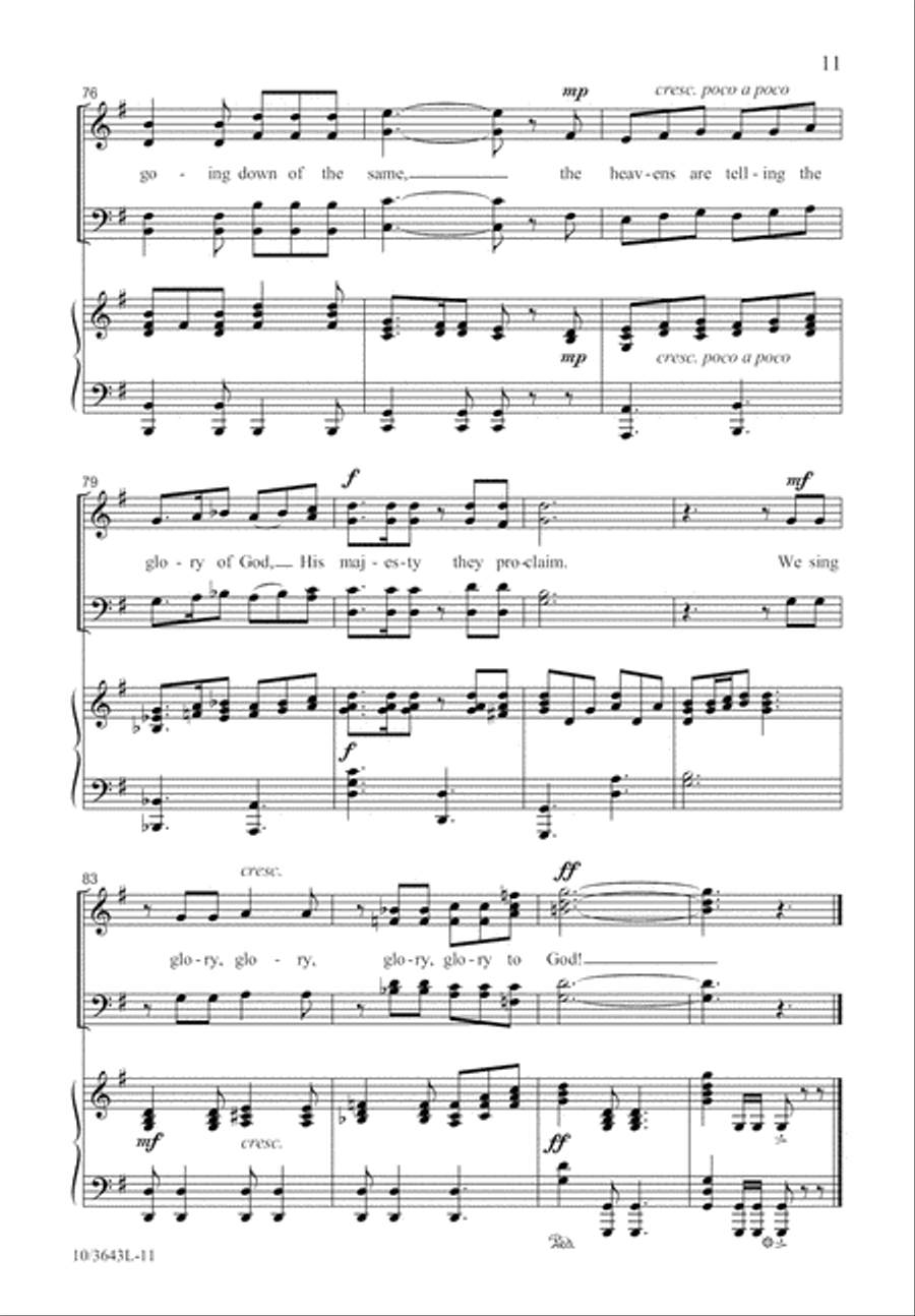 We Sing Glory to God! We Sing Glory to God! 4-Part scores gallery preview page 12