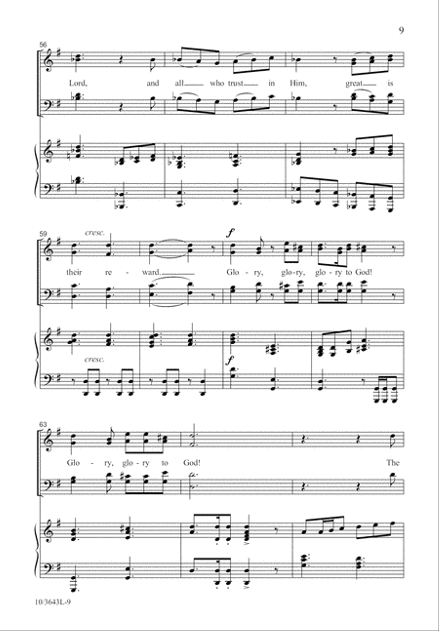 We Sing Glory to God! We Sing Glory to God! 4-Part scores gallery preview page 10