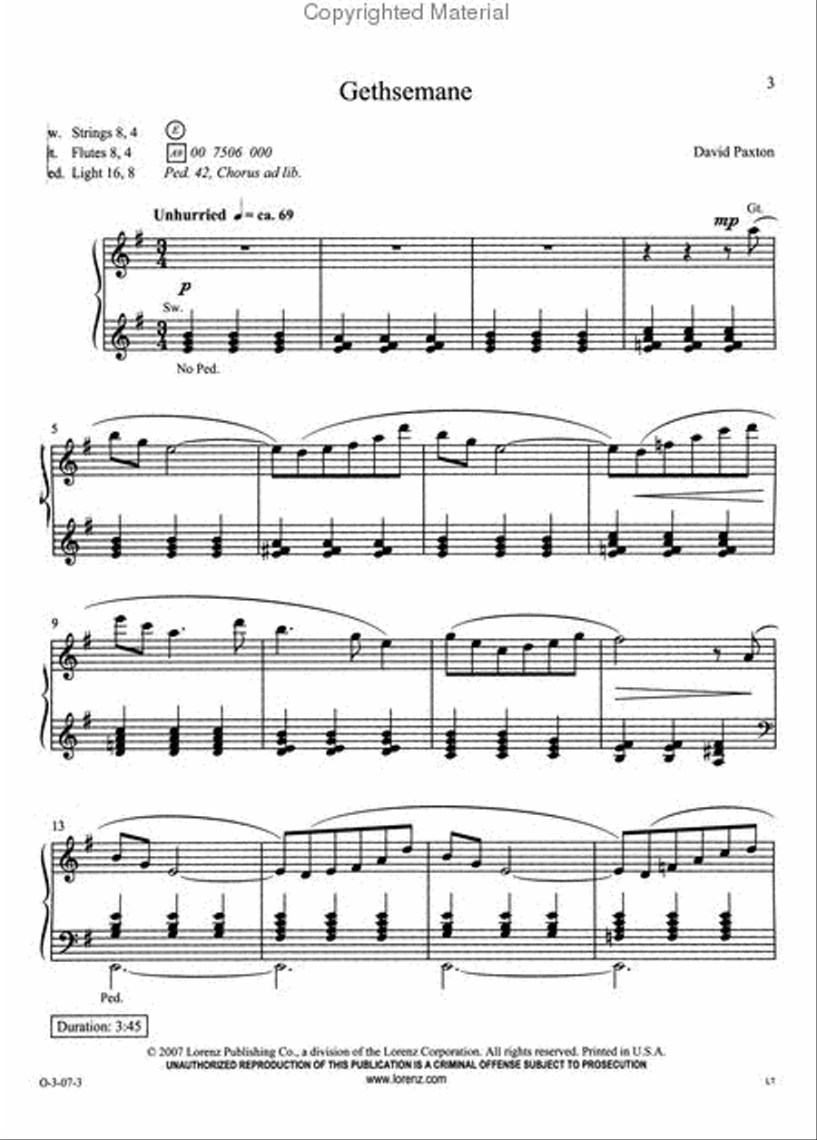 Easy Organ Library, Vol. 43 Organ Solo scores gallery preview page 2
