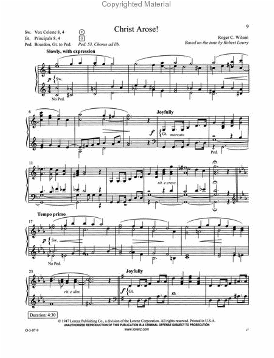 Easy Organ Library, Vol. 43 Organ Solo scores gallery preview page 3