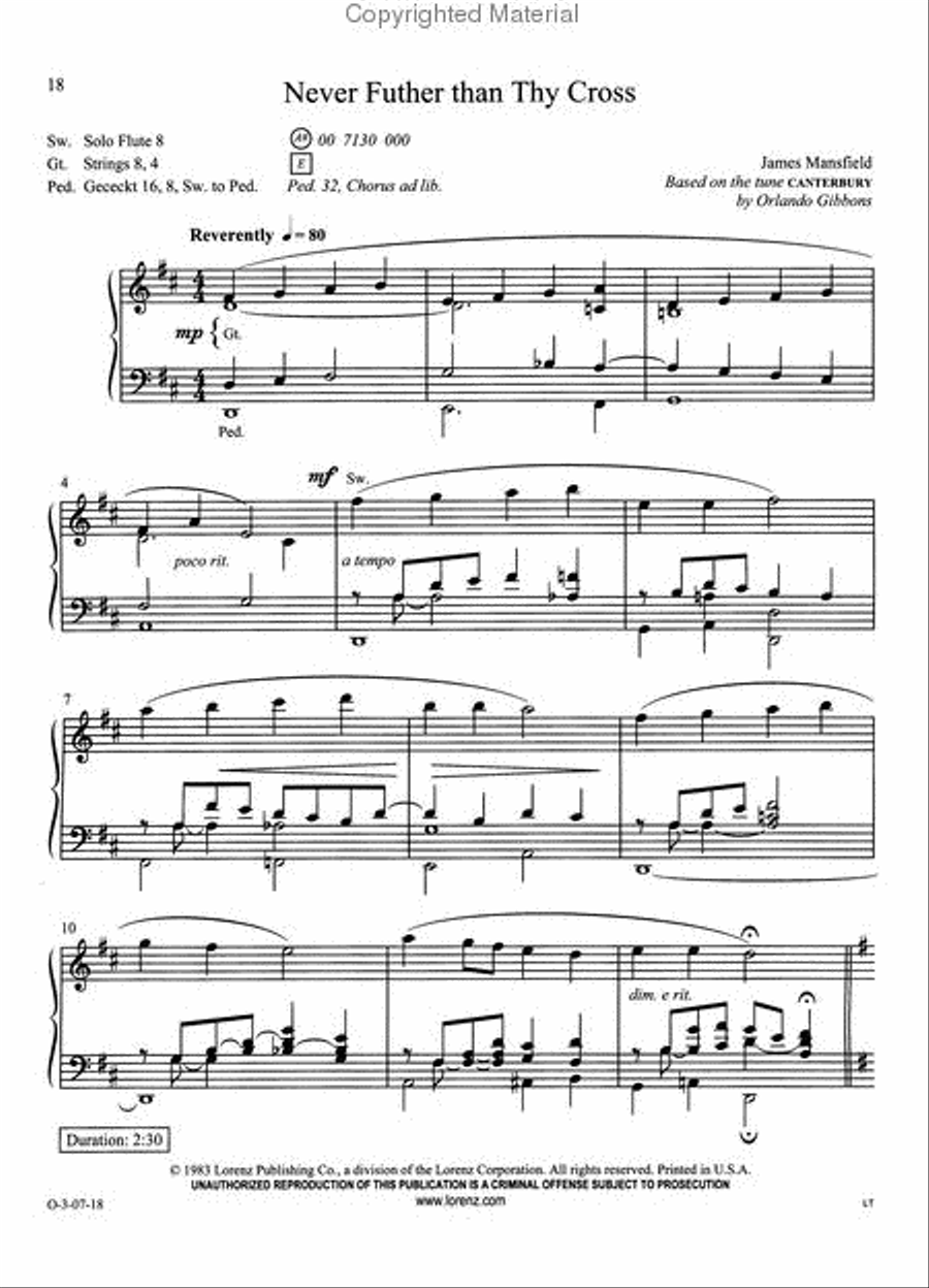 Easy Organ Library, Vol. 43 Organ Solo scores gallery preview page 4