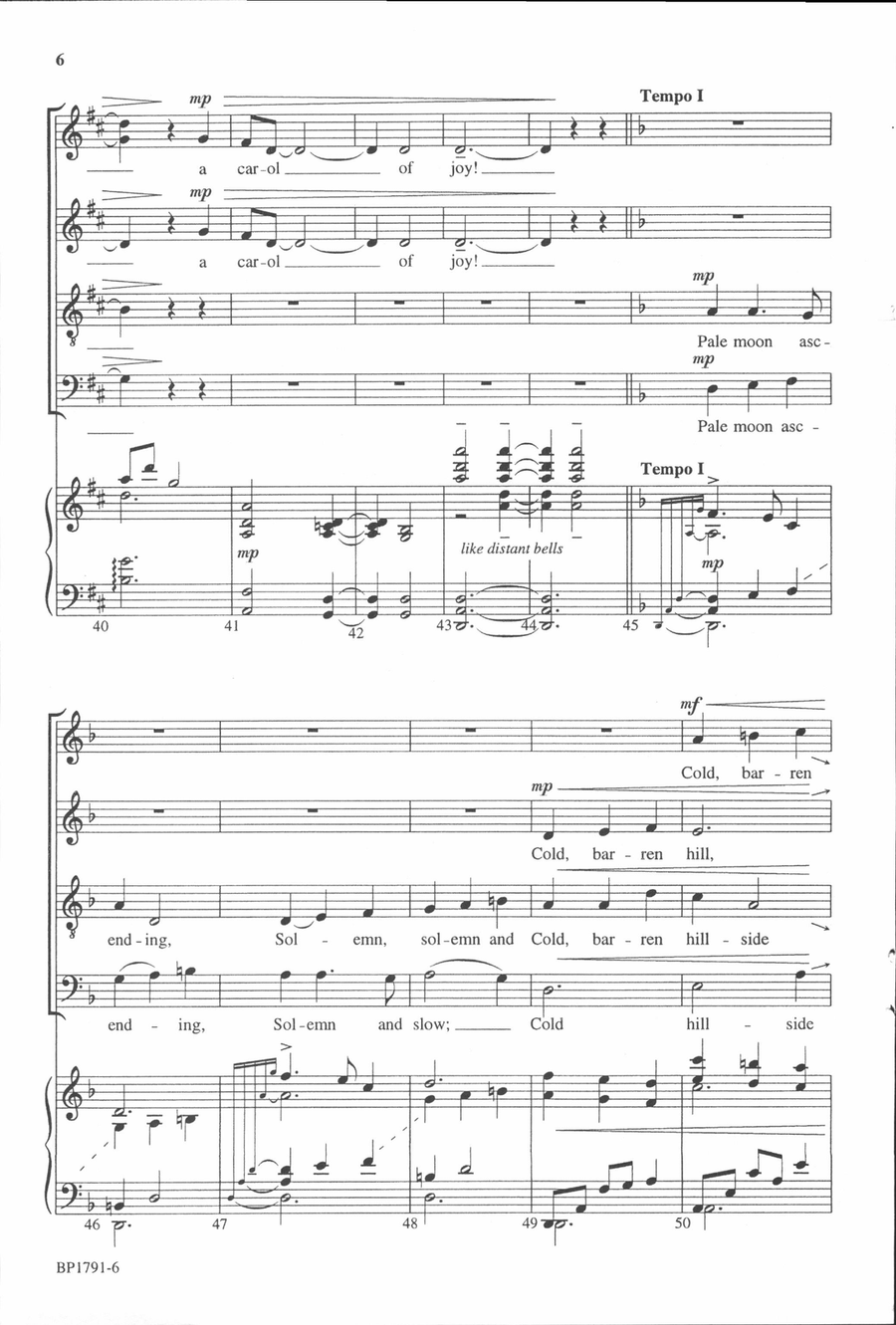 Carol of Joy Carol of Joy 4-Part scores gallery preview page 5