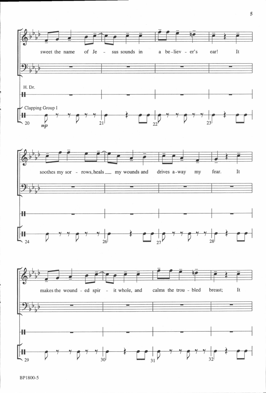 The Name of Jesus (SATB) The Name of Jesus (SATB) 4-Part scores gallery preview page 4