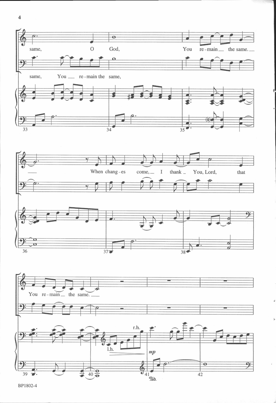 You Remain the Same You Remain the Same 4-Part scores gallery preview page 5