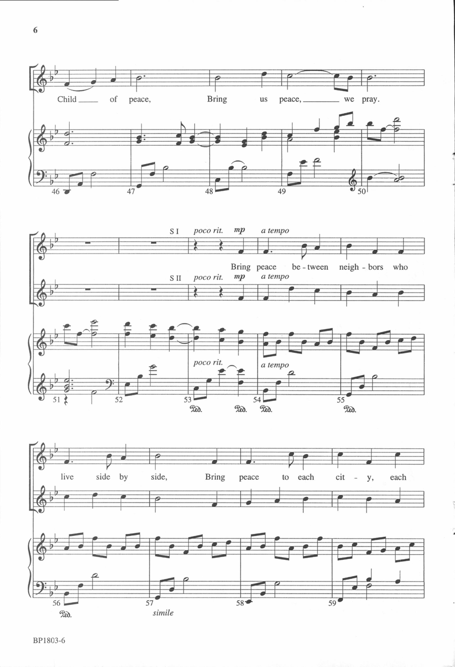 Bring Us Peace - 2-Part Bring Us Peace - 2-Part 2-Part scores gallery preview page 5