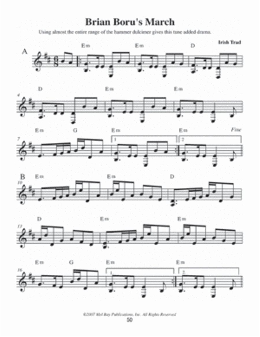 Hammered Dulcimer Arrangements for Special Occasions Hammered Dulcimer scores gallery preview page 3