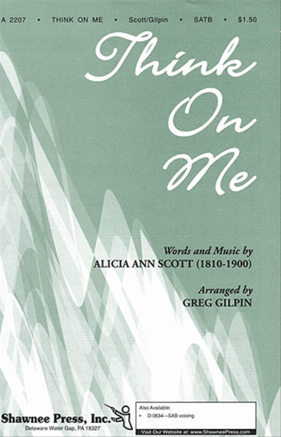 Think on Me Think on Me 4-Part scores gallery preview page 1