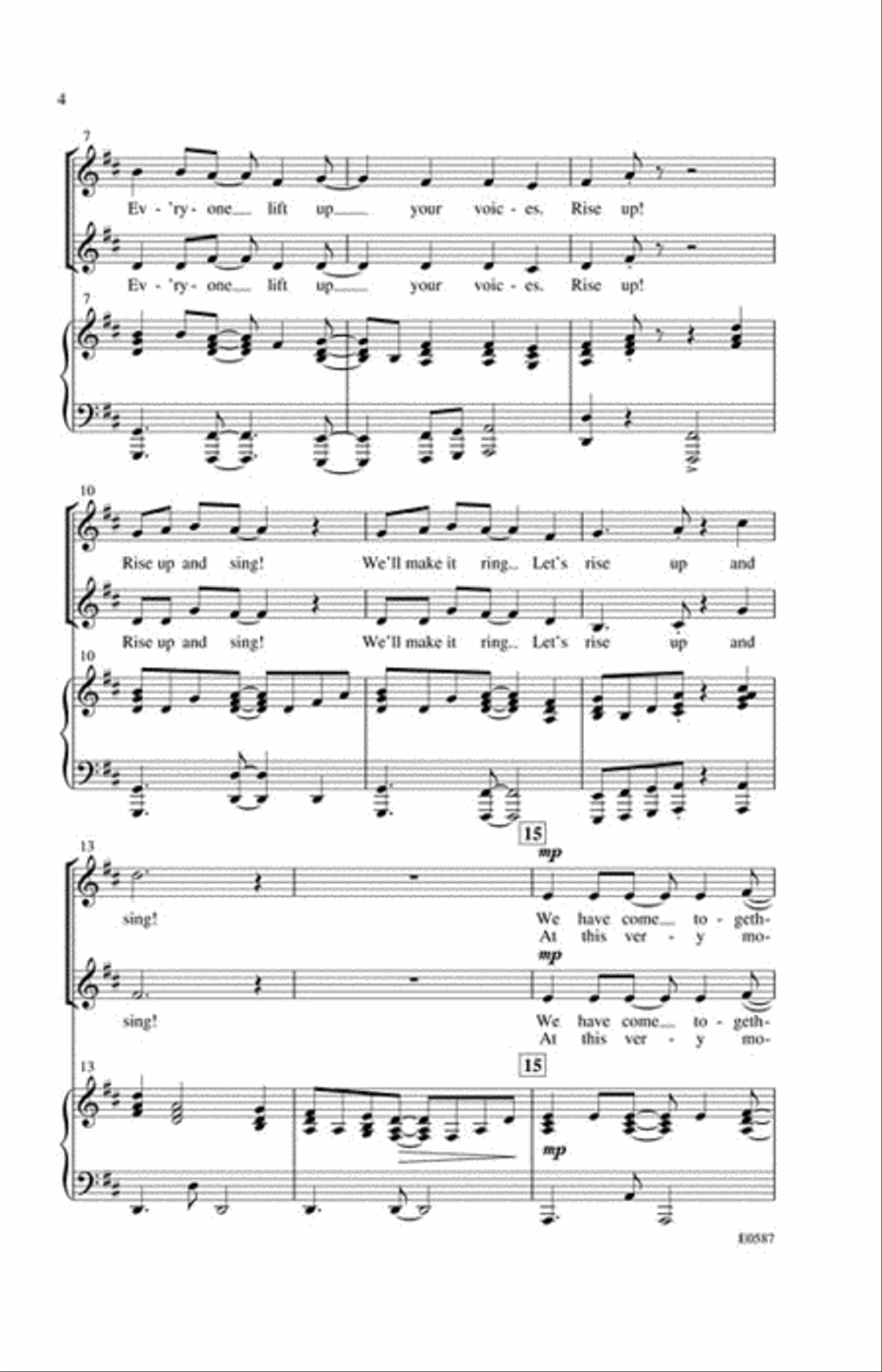 Rise Up and Sing! Rise Up and Sing! 2-Part scores gallery preview page 3