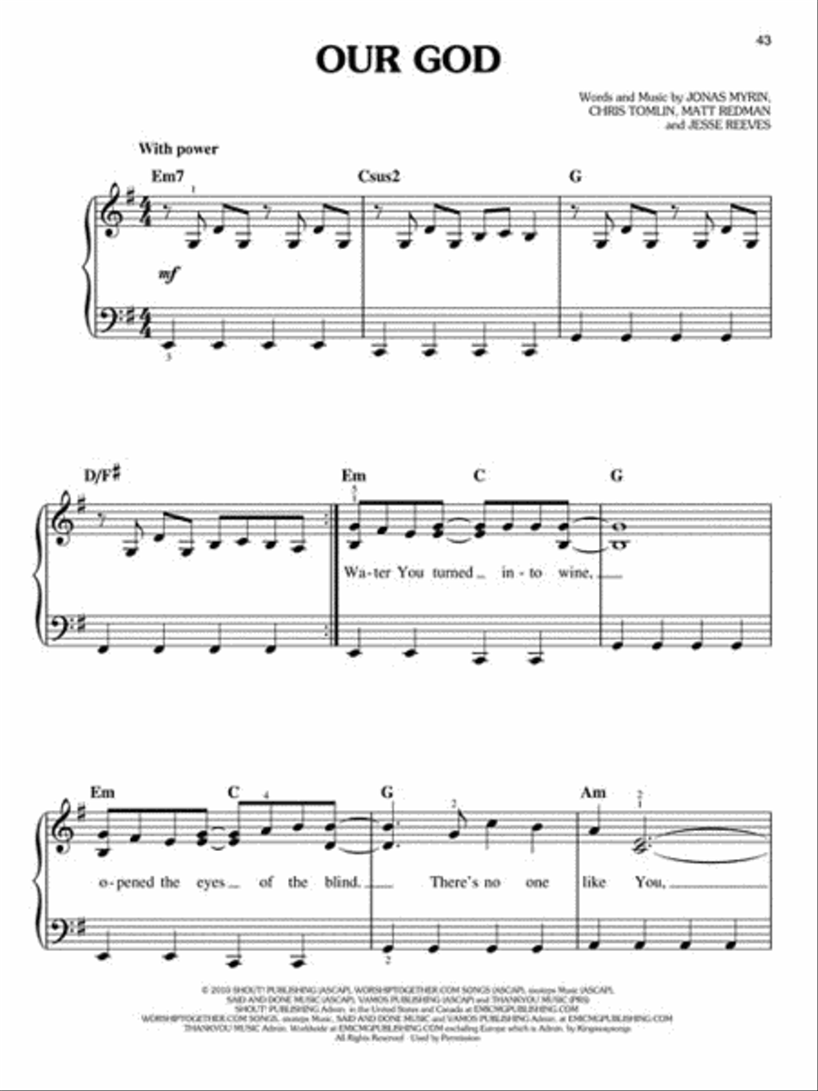 Today's Worship Hits - 2nd Edition Easy Piano scores gallery preview page 3