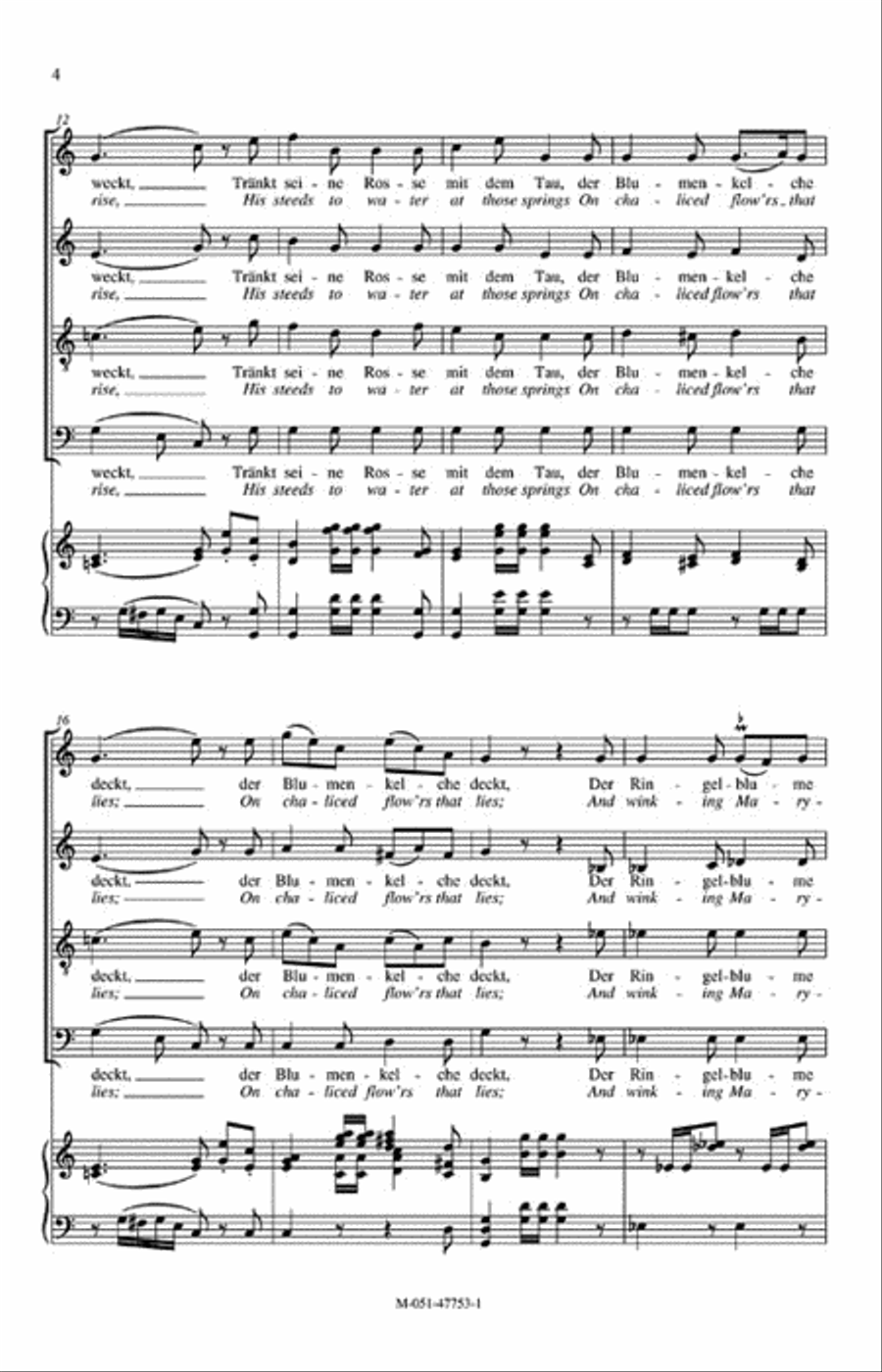 Horch, horch, die Lerch' Horch, horch, die Lerch' 4-Part scores gallery preview page 3