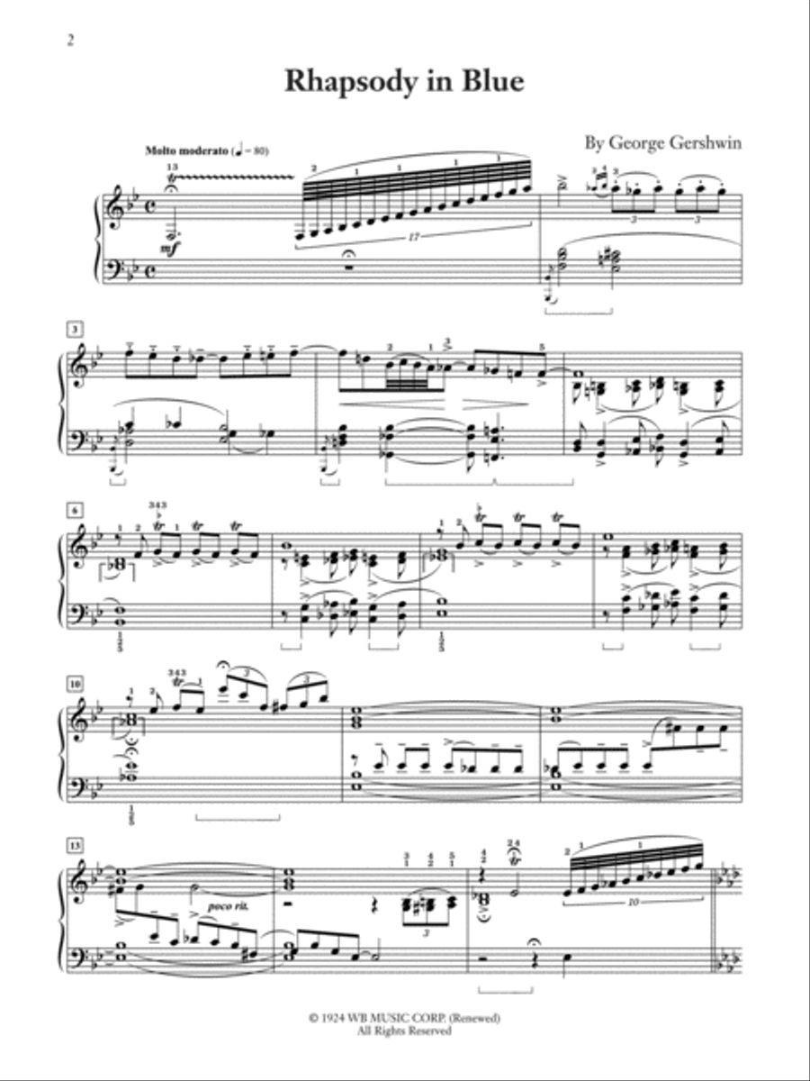 Rhapsody in Blue Rhapsody in Blue Small Ensemble scores gallery preview page 2