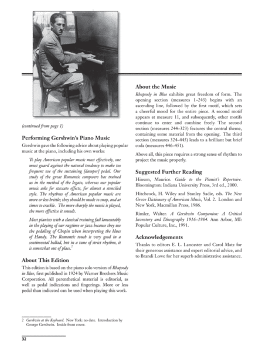 Rhapsody in Blue Rhapsody in Blue Small Ensemble scores gallery preview page 4