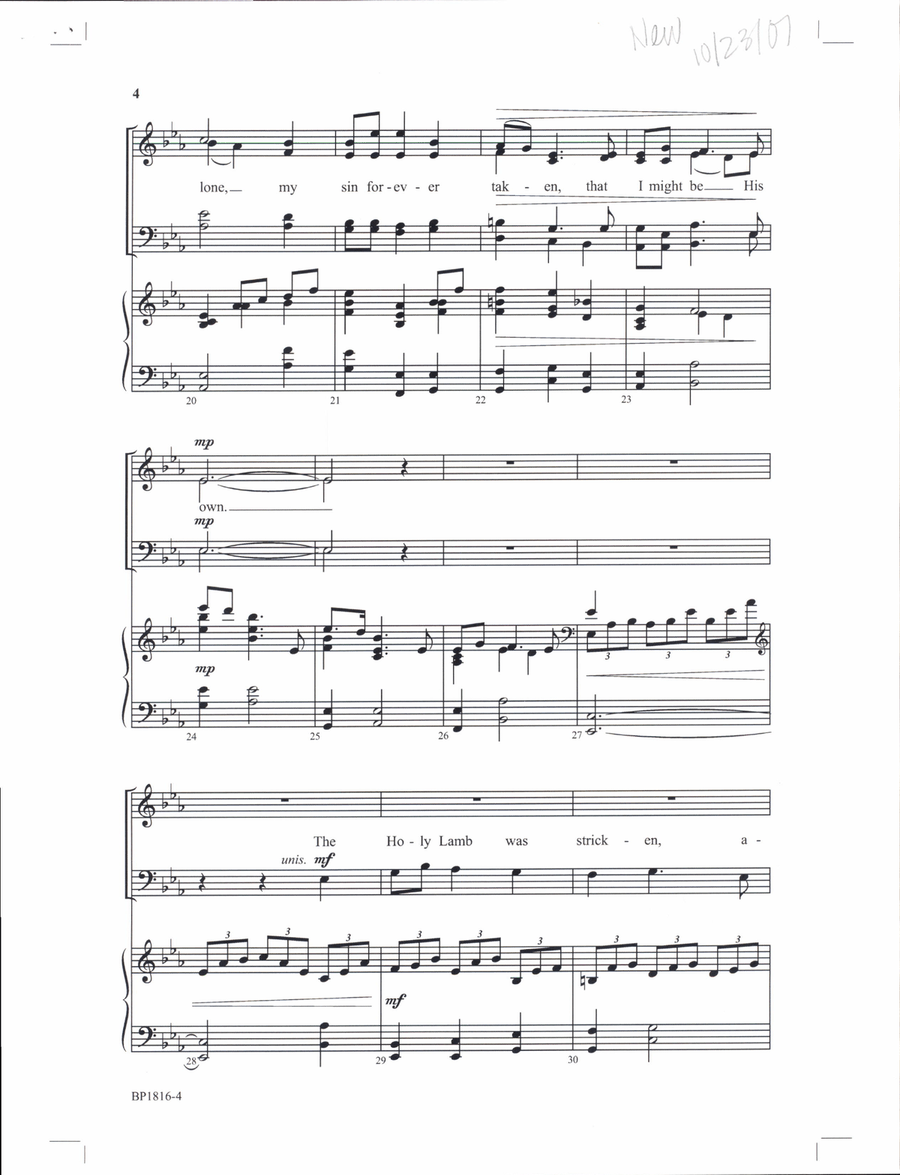 Holy Heart, The Holy Heart, The 4-Part scores gallery preview page 4