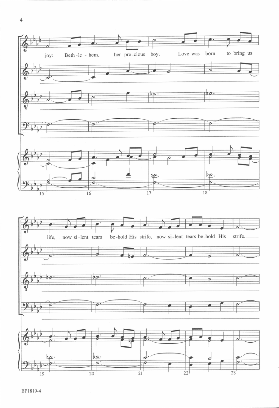 Silent Tears Silent Tears 4-Part scores gallery preview page 4