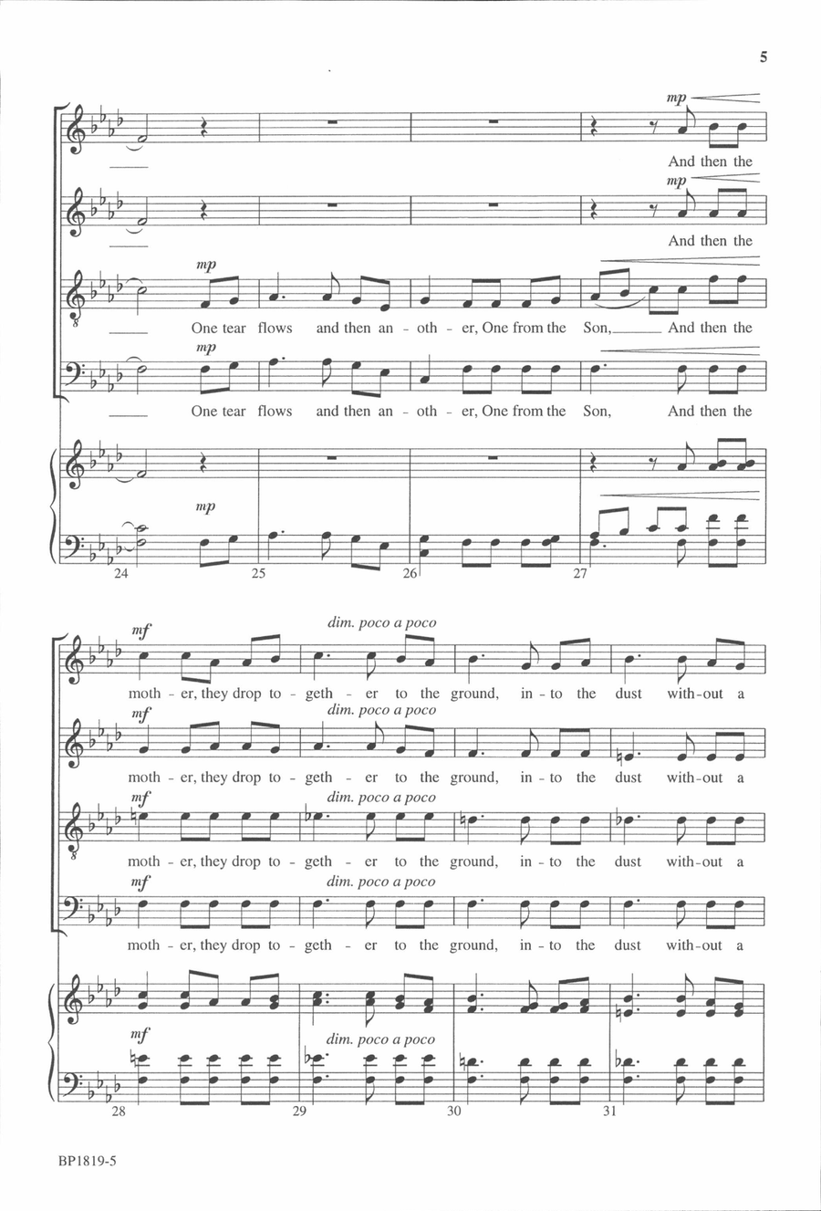 Silent Tears Silent Tears 4-Part scores gallery preview page 5