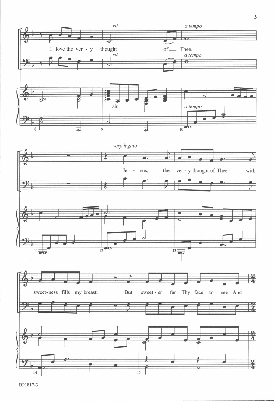 The Very Thought of Thee The Very Thought of Thee 4-Part scores gallery preview page 3