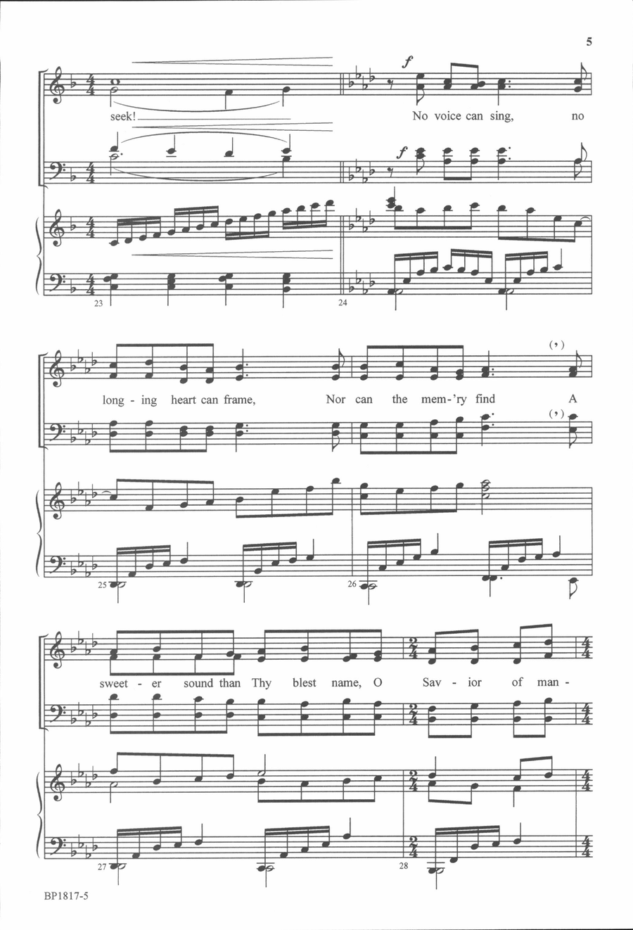 The Very Thought of Thee The Very Thought of Thee 4-Part scores gallery preview page 5
