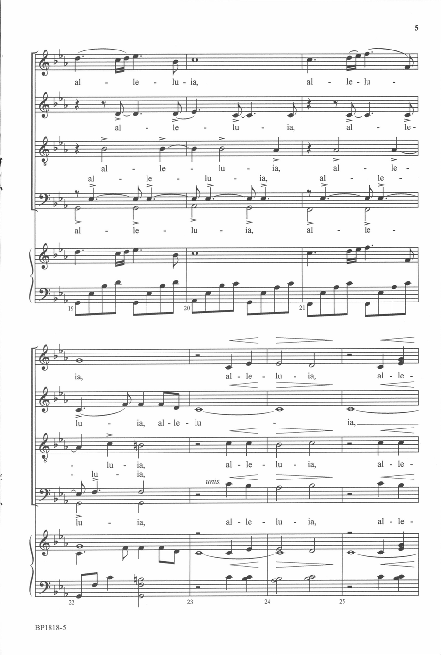 Ukrainian Alleluia - SATB 4-Part scores gallery preview page 5