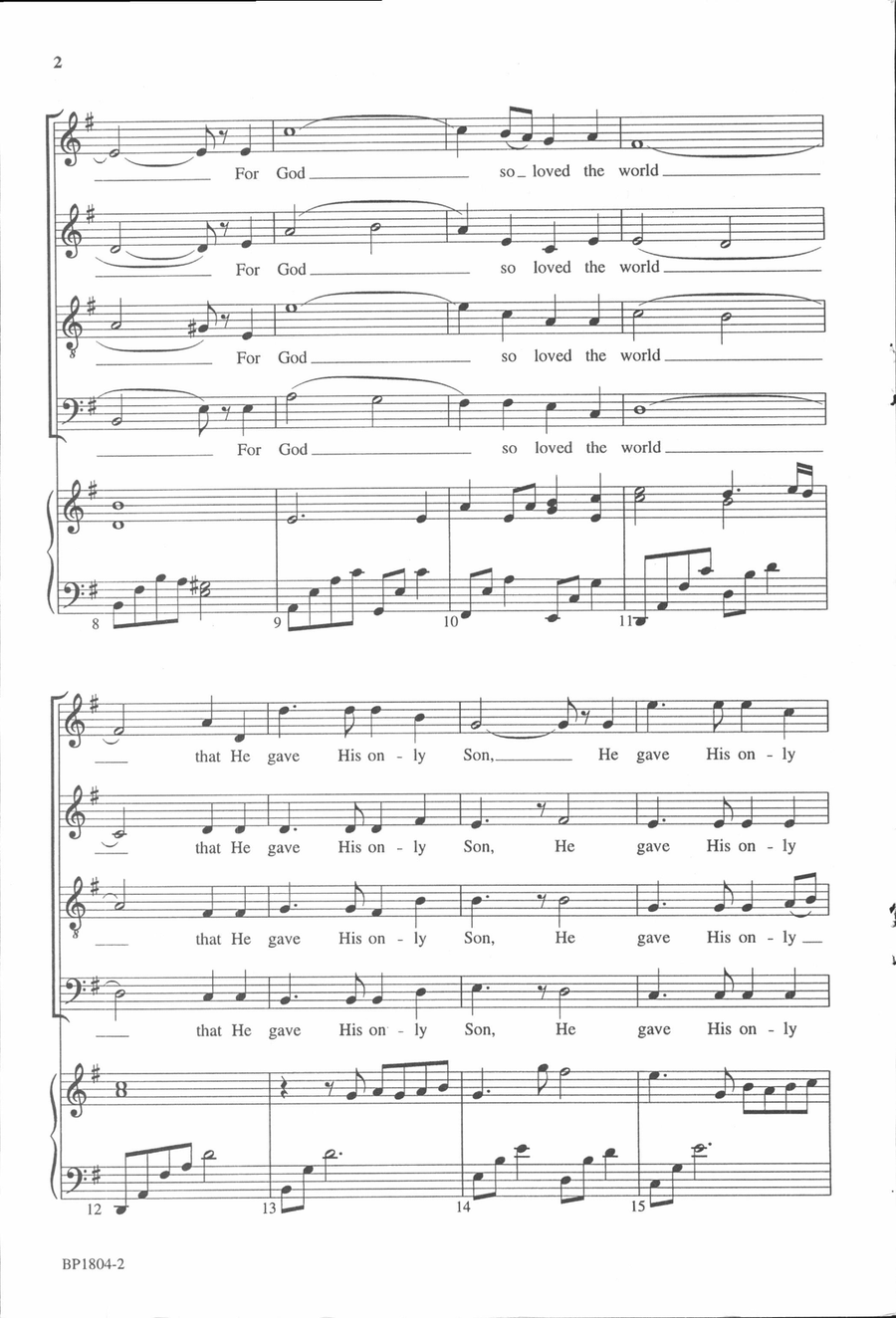 Eternal Life - SATB Eternal Life - SATB 4-Part scores gallery preview page 3